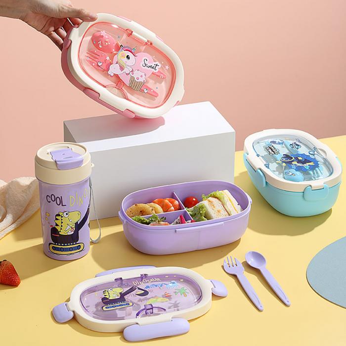 卡通旦形套裝飯盒(飯